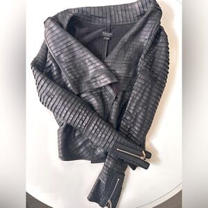 MARCIANO - Super soft leather crop jacket